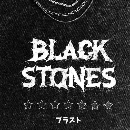 tee shirt black stones zoom avec glitter