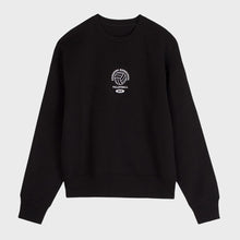 Charger l'image dans la galerie, Sweat crewneck premium ample noir avec broderie style universitaire karasuno highschool volleyball