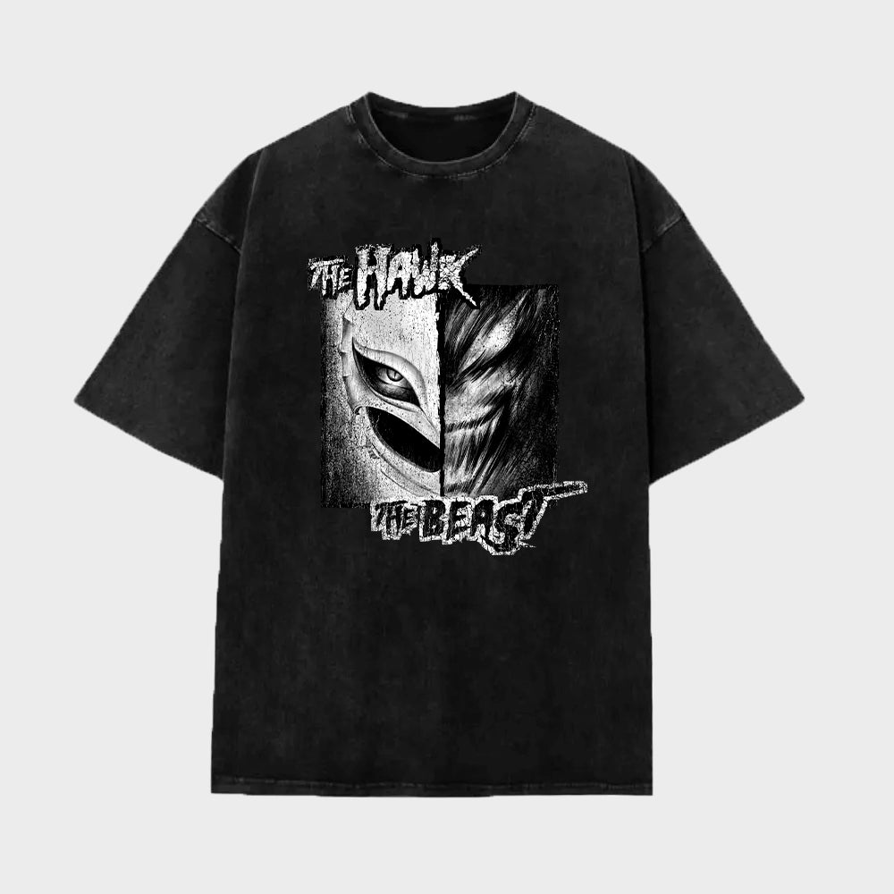 Tee-shirt oversize The Hawk & The Beast. 1